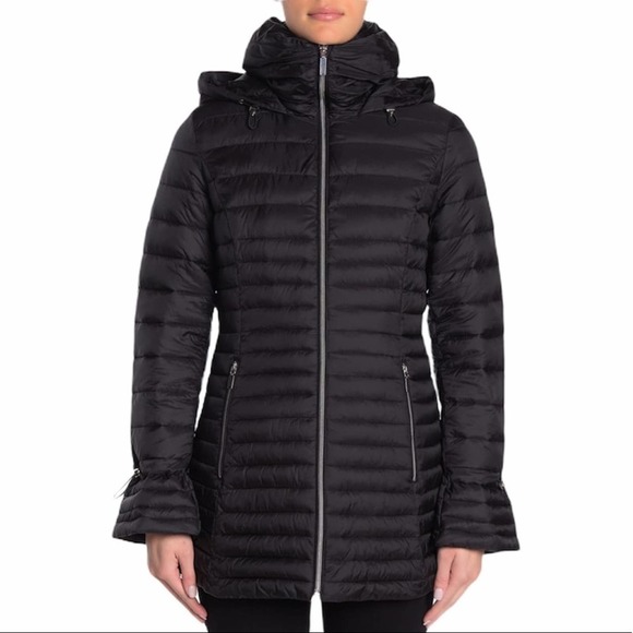 Laundry Shelli Segal bell-sleeve puffer coat - Picture 1 of 15